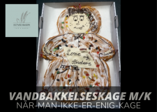 Kagemand Vandbakkelse lille 8-10 pers.